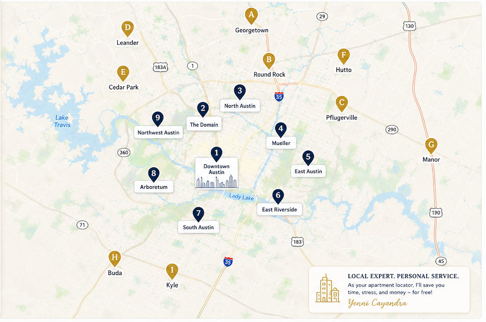 Austin Area Map